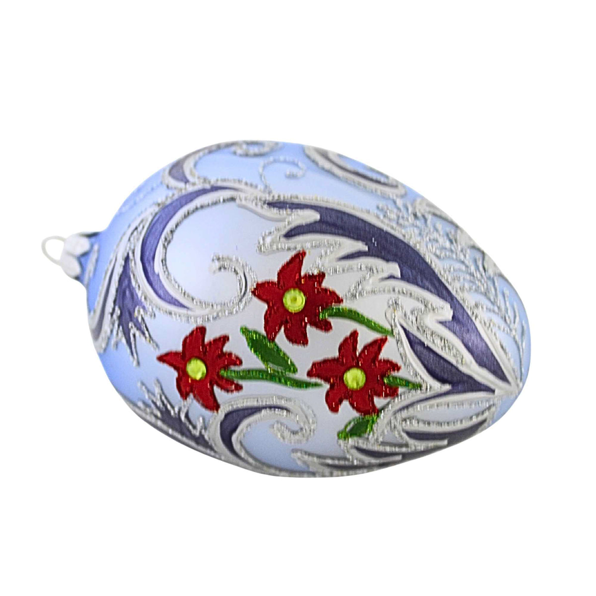 Miss Christmas Winter Blooms Faberge Egg - - SBKGifts.com