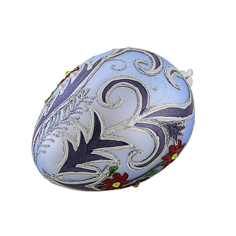 Miss Christmas Winter Blooms Faberge Egg - - SBKGifts.com