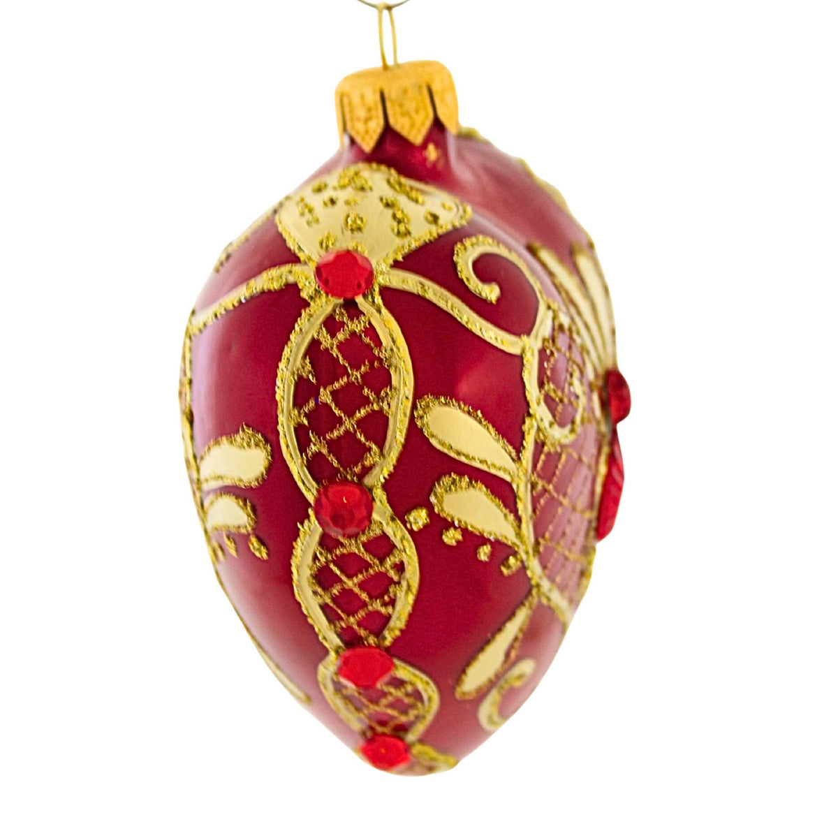 Miss Christmas Red And Gold Festive Heart - - SBKGifts.com