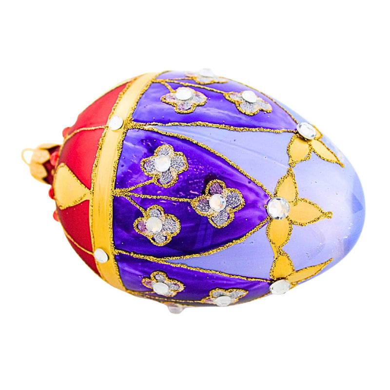 Miss Christmas Royal Purple Faberge Egg - - SBKGifts.com