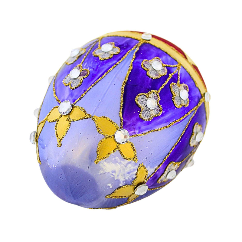 Miss Christmas Royal Purple Faberge Egg - - SBKGifts.com