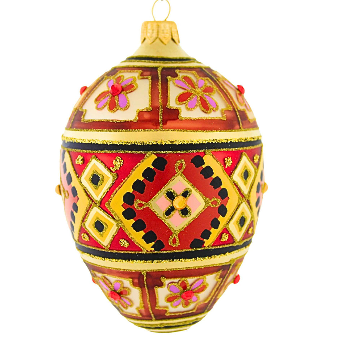 Miss Christmas Rosemoor Red Faberge Egg - - SBKGifts.com