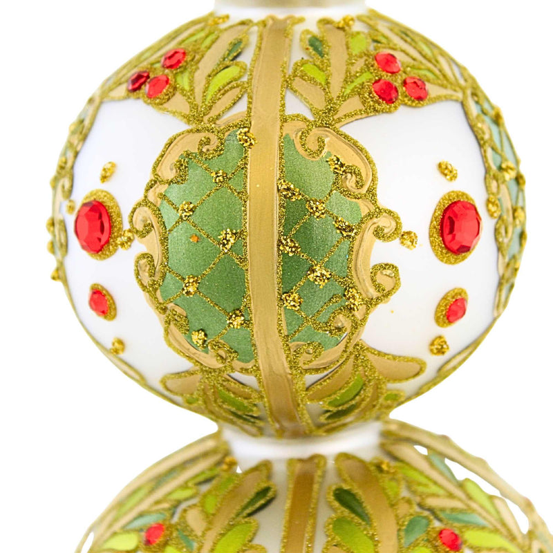 Miss Christmas Classic White And Gold Tree Topper - - SBKGifts.com