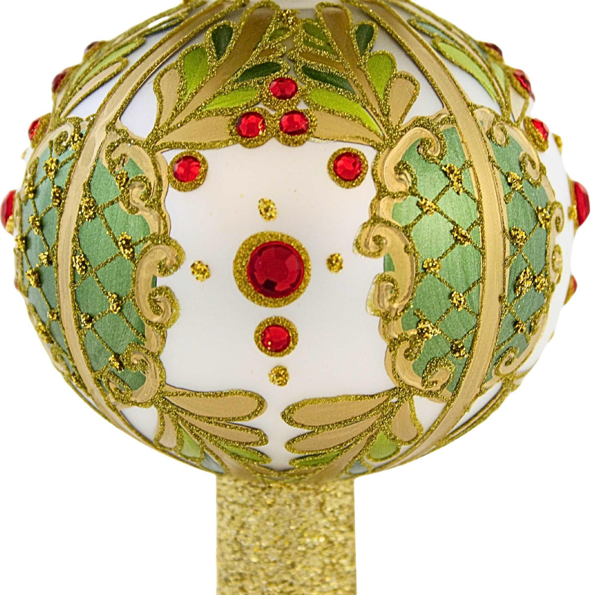 Miss Christmas Classic White And Gold Tree Topper - - SBKGifts.com