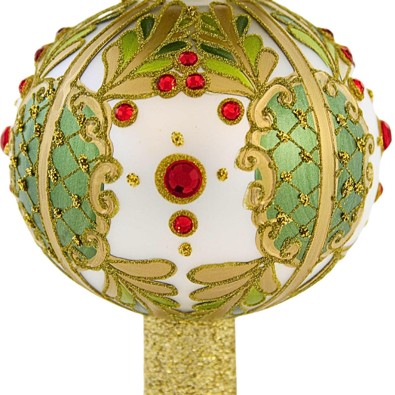 Miss Christmas Classic White And Gold Tree Topper - - SBKGifts.com