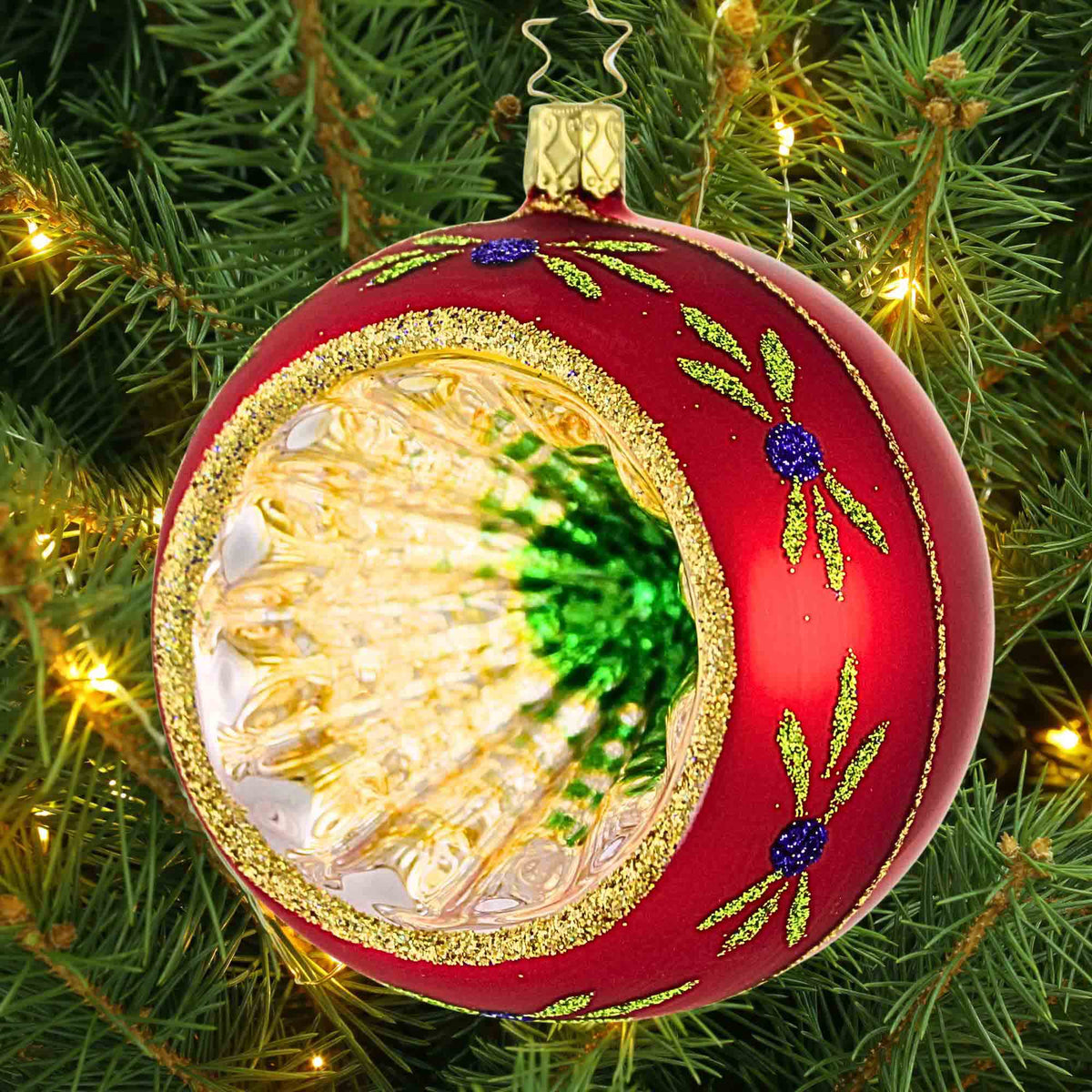Inge Glas Large Christmas Twinkles Ornament Handmade Germany - - SBKGifts.com