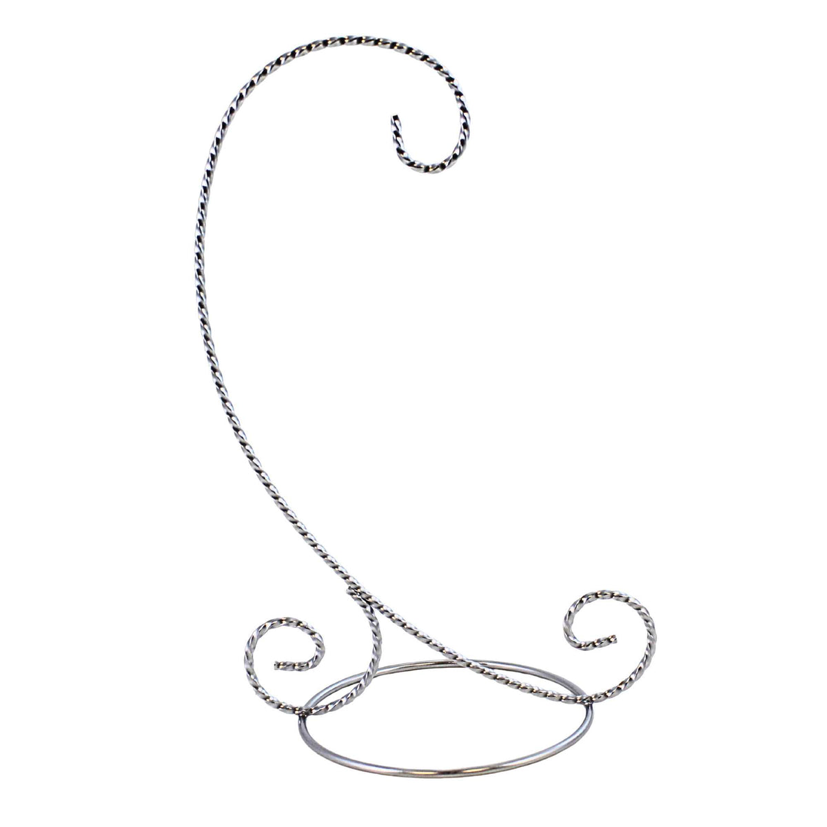 Twisted Silver Ornament Stand 9.00 Inch 64781
