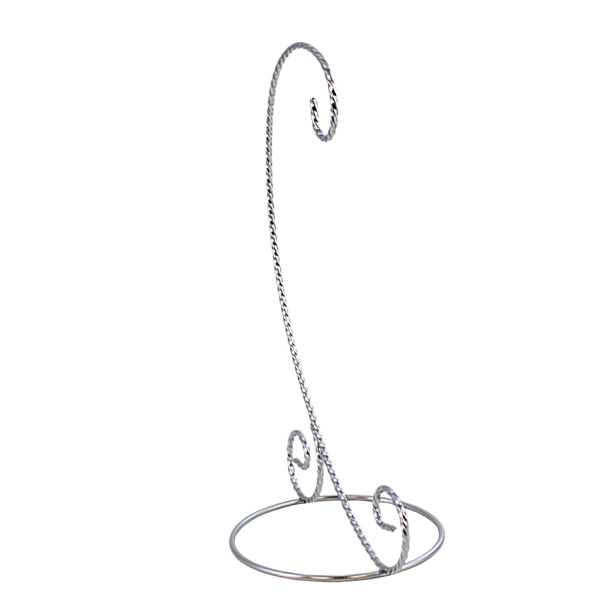 Bards Brand Twisted Silver Ornament Stand 9.00 Inch - - SBKGifts.com
