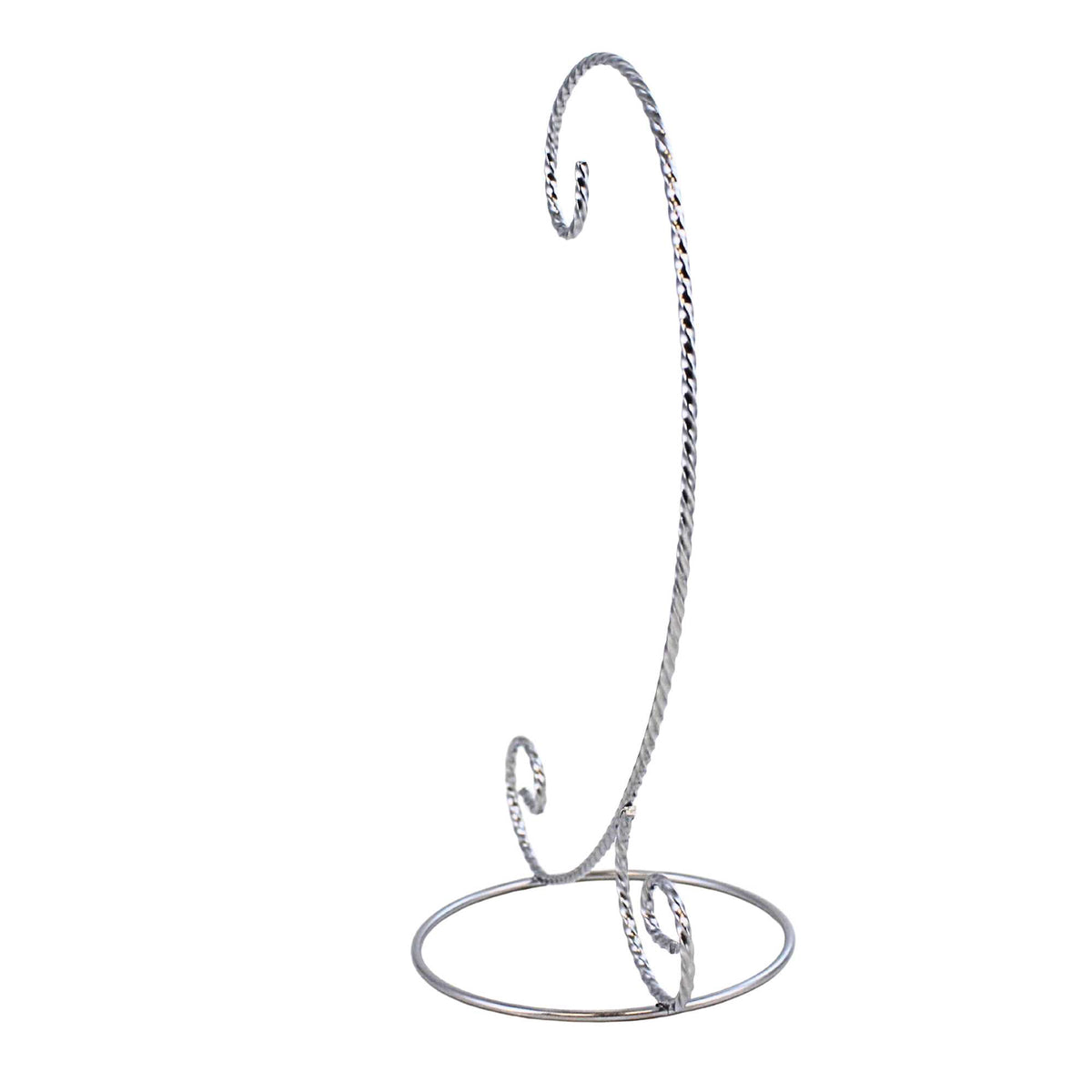 Bards Brand Twisted Silver Ornament Stand 9.00 Inch - - SBKGifts.com