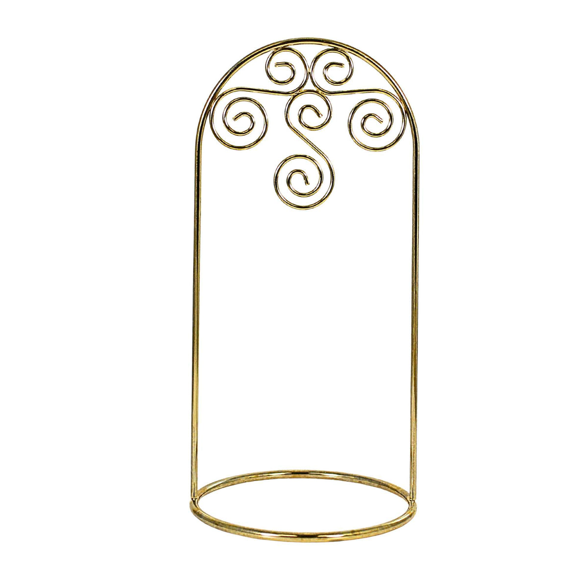 Arched Gold-Toned Ornament Stand 8.00 Inch 64787