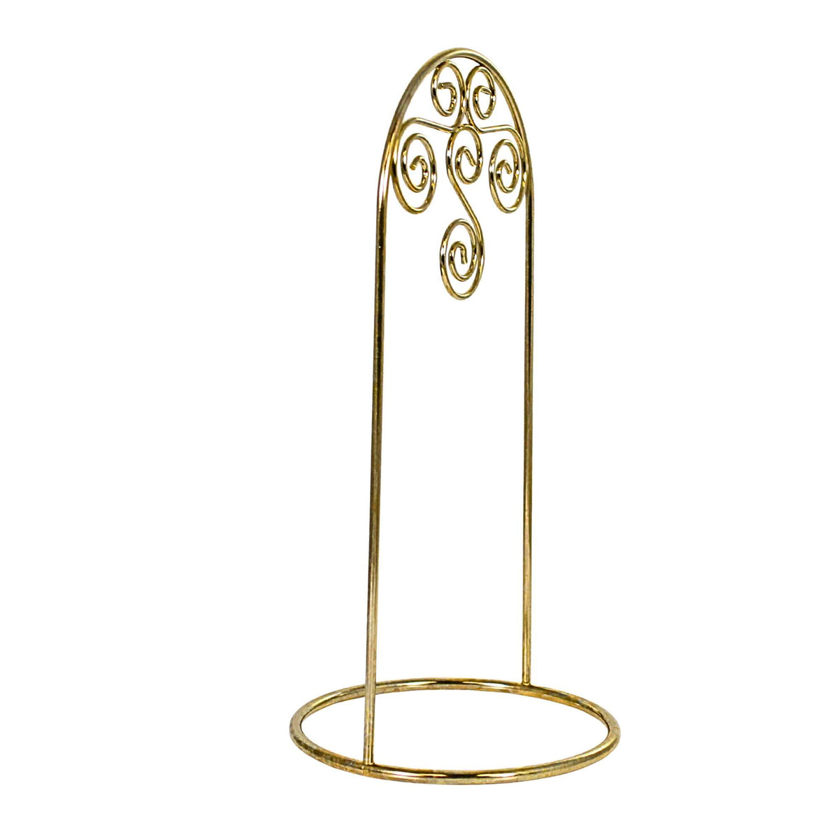 Bards Brand Arched Gold-Toned Ornament Stand 8.00 Inch - - SBKGifts.com