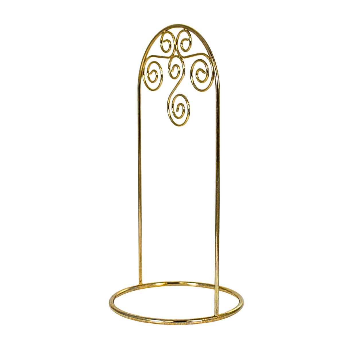 Bards Brand Arched Gold-Toned Ornament Stand 8.00 Inch - - SBKGifts.com