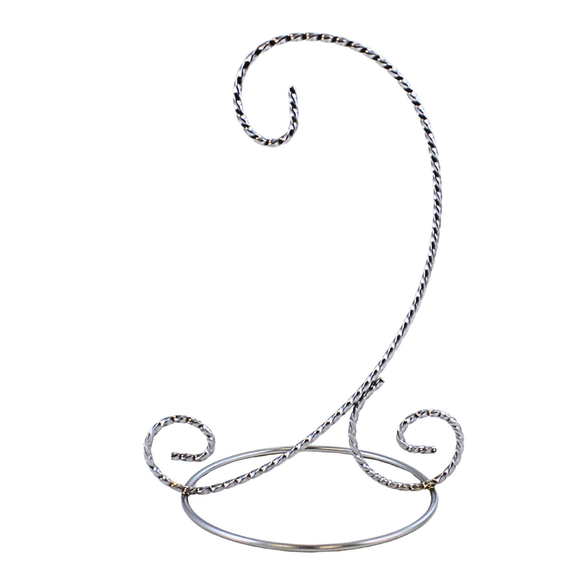 Bards Brand Twisted Silver Ornament Stand 7.00 Inch - - SBKGifts.com