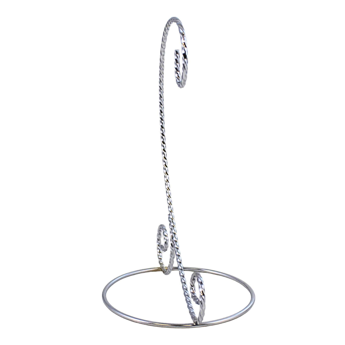 Bards Brand Twisted Silver Ornament Stand 7.00 Inch - - SBKGifts.com