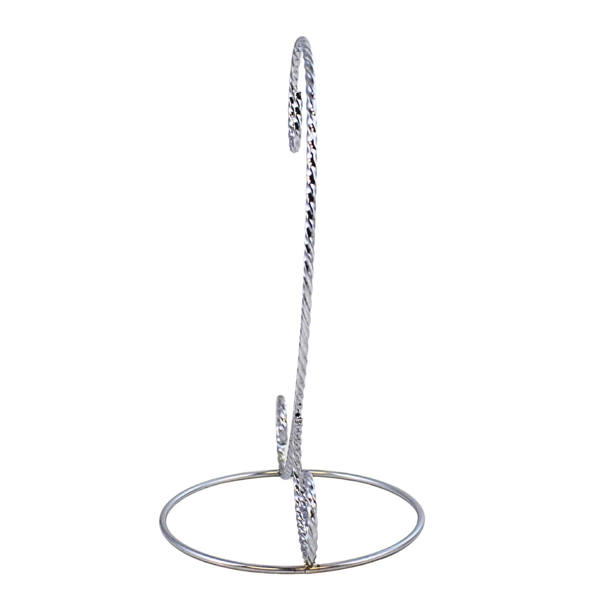 Bards Brand Twisted Silver Ornament Stand 7.00 Inch - - SBKGifts.com