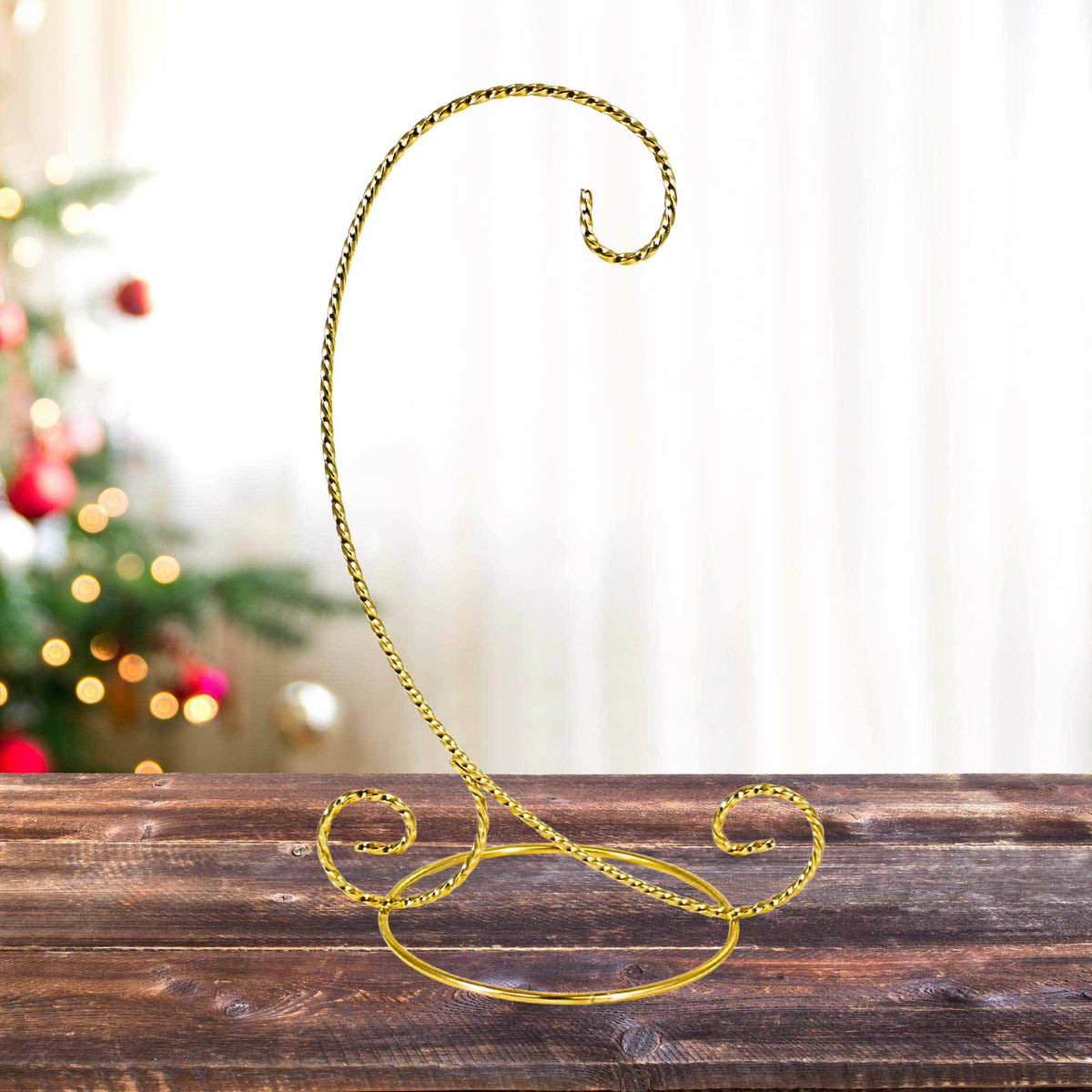 Bards Brand Twisted Gold-Toned Ornament Stand 9.00 Inch - - SBKGifts.com