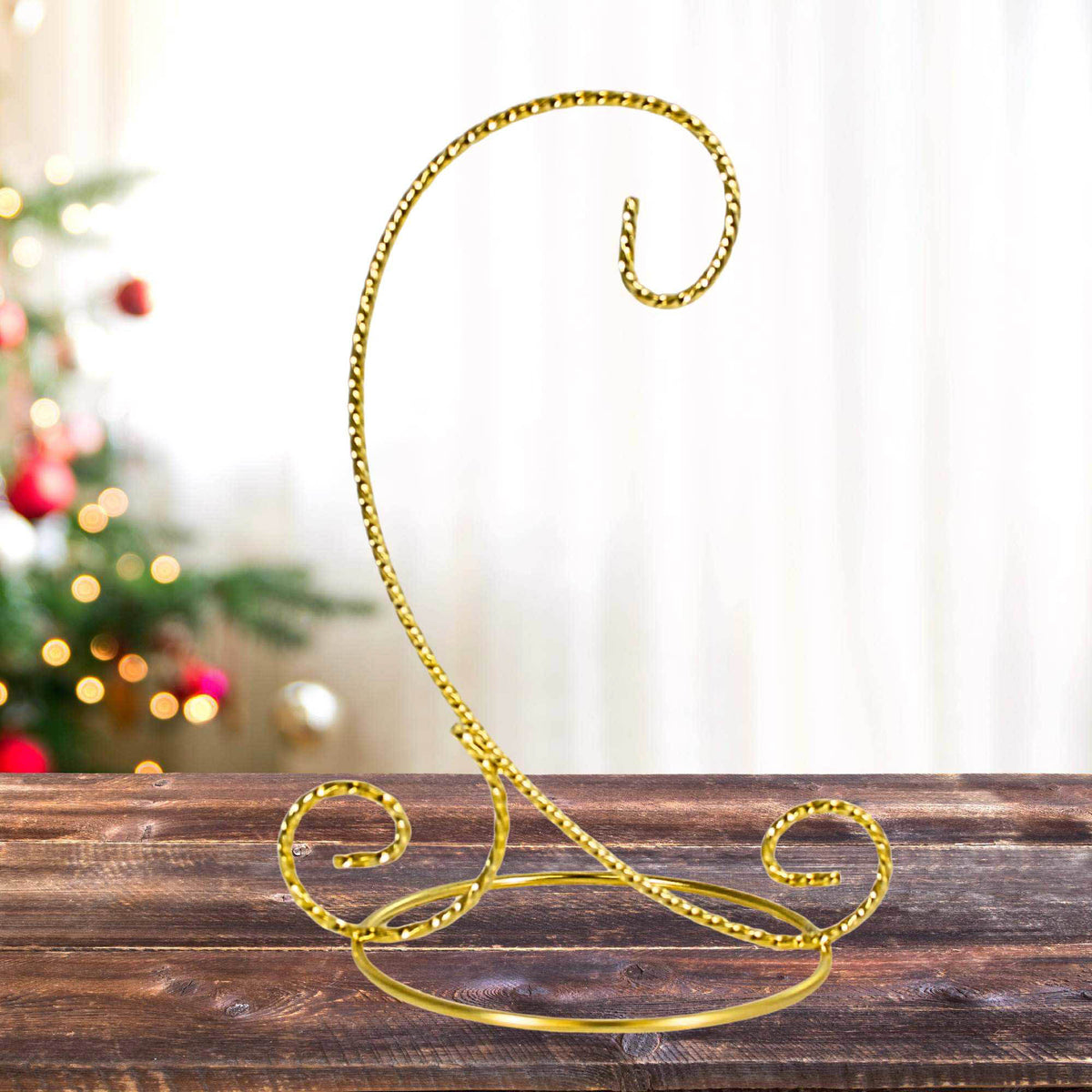 Bards Brand Twisted Gold-Toned Ornament Stand 7.00 Inch - - SBKGifts.com