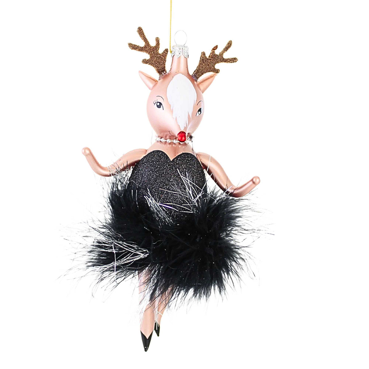 De Carlini Italian Ornaments Rudolpho & Reinetta Noelle - - SBKGifts.com