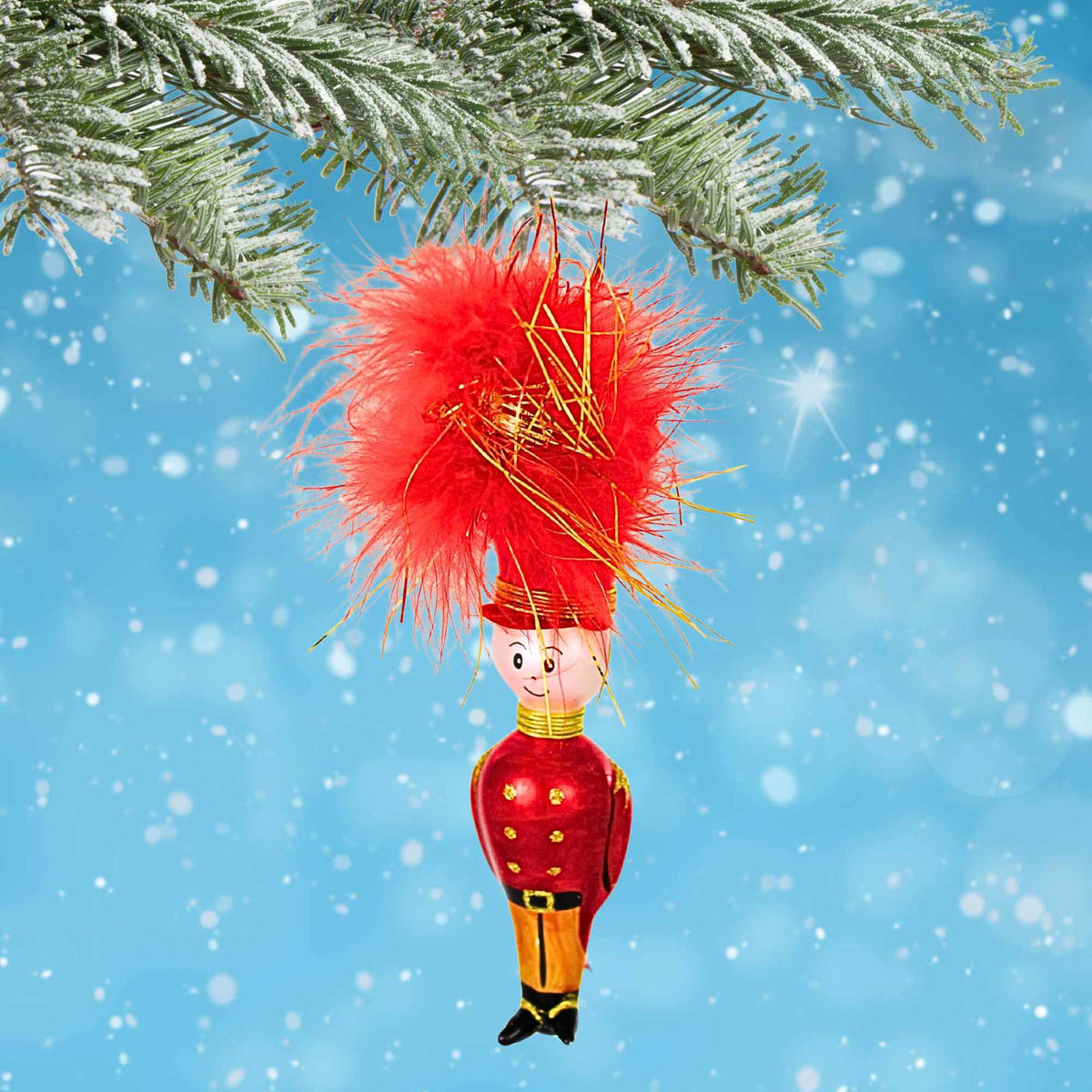 De Carlini Italian Ornaments Toy Soldier Red - - SBKGifts.com