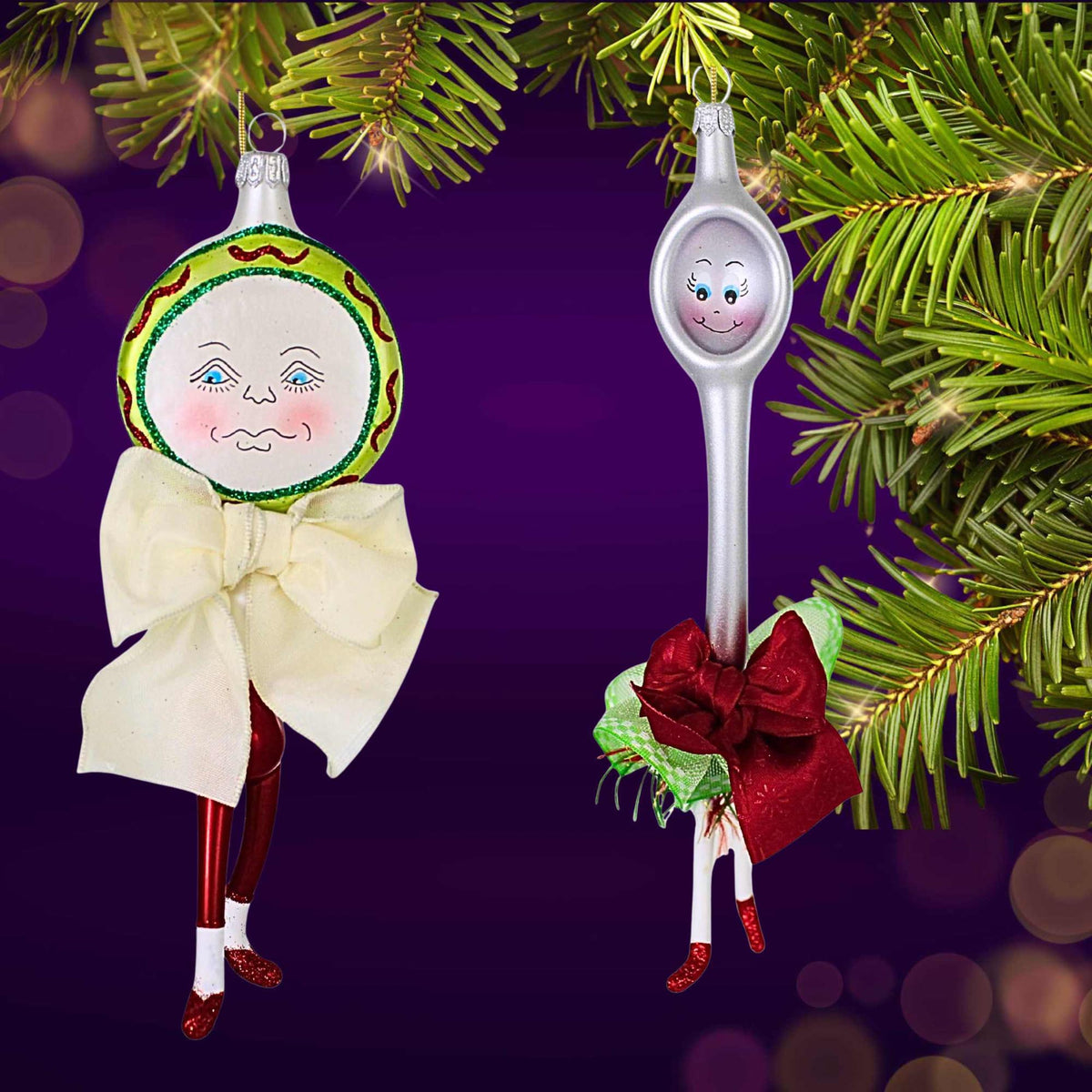 De Carlini Italian Ornaments The Dish & The Spoon - - SBKGifts.com