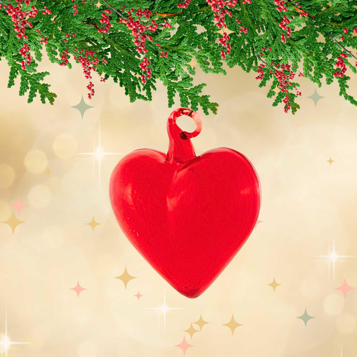 Craftoutlet.Com Small Glass Heart - - SBKGifts.com