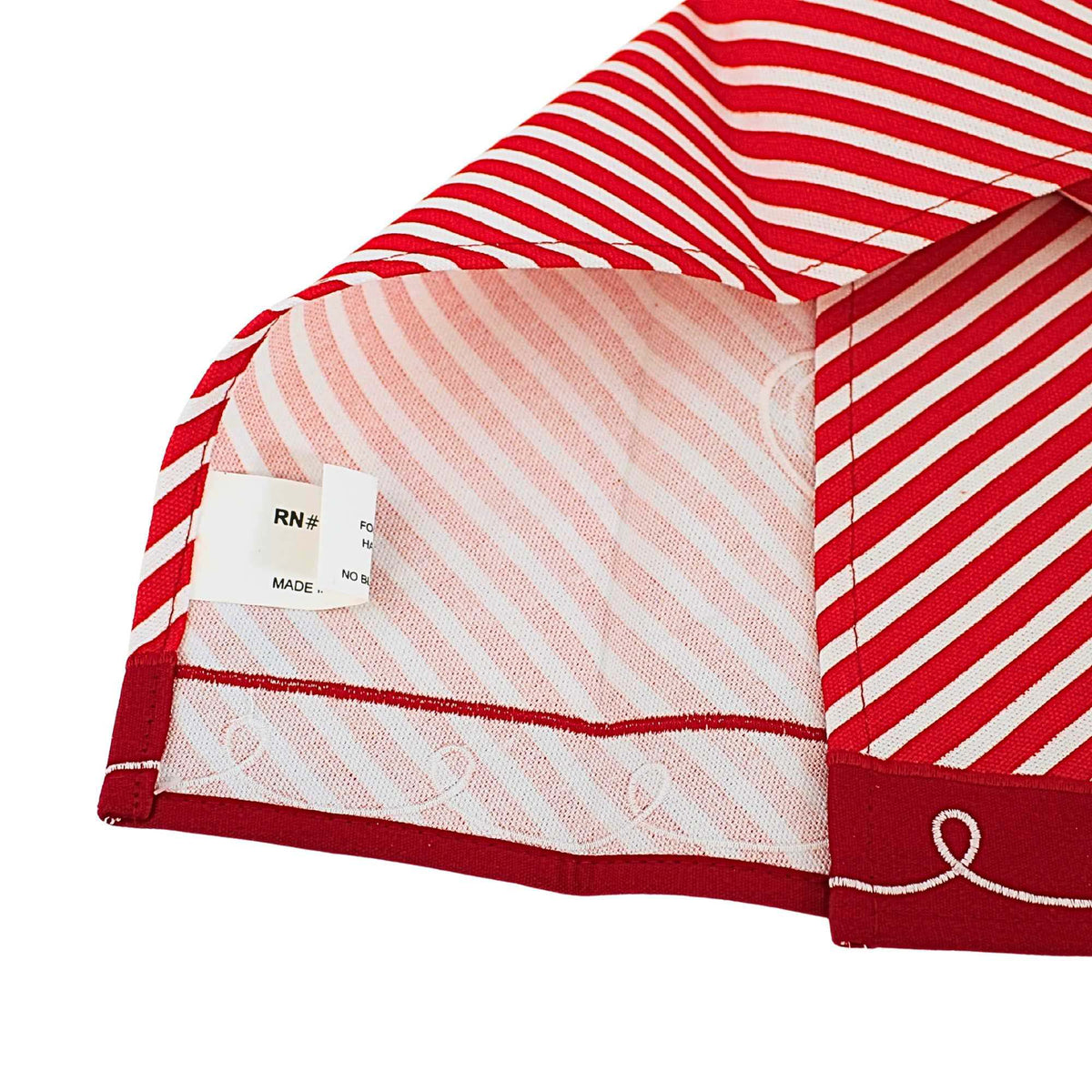 K & K Interiors Red/White Chevron Towel - - SBKGifts.com