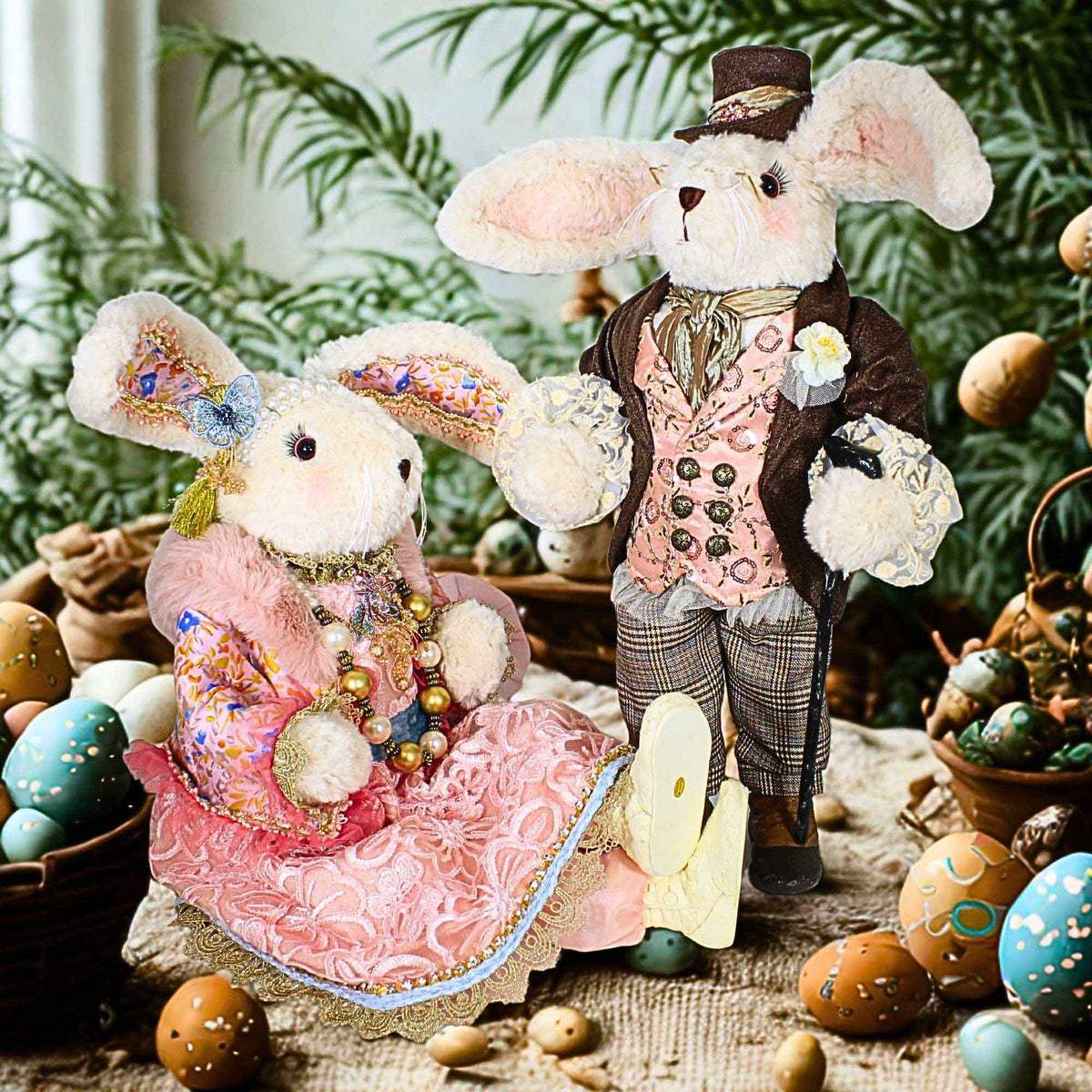 Karen Didion Pascale And Sophia Bunny S/2 - - SBKGifts.com