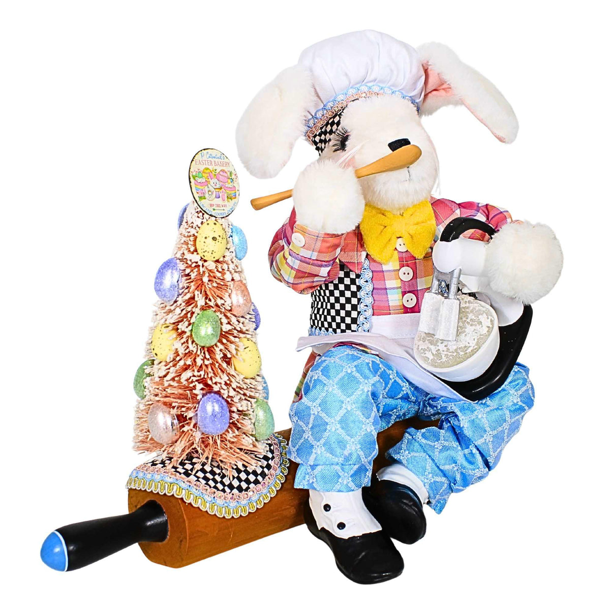 Karen Didion Kitchen Bunny On Rolling Pin - - SBKGifts.com