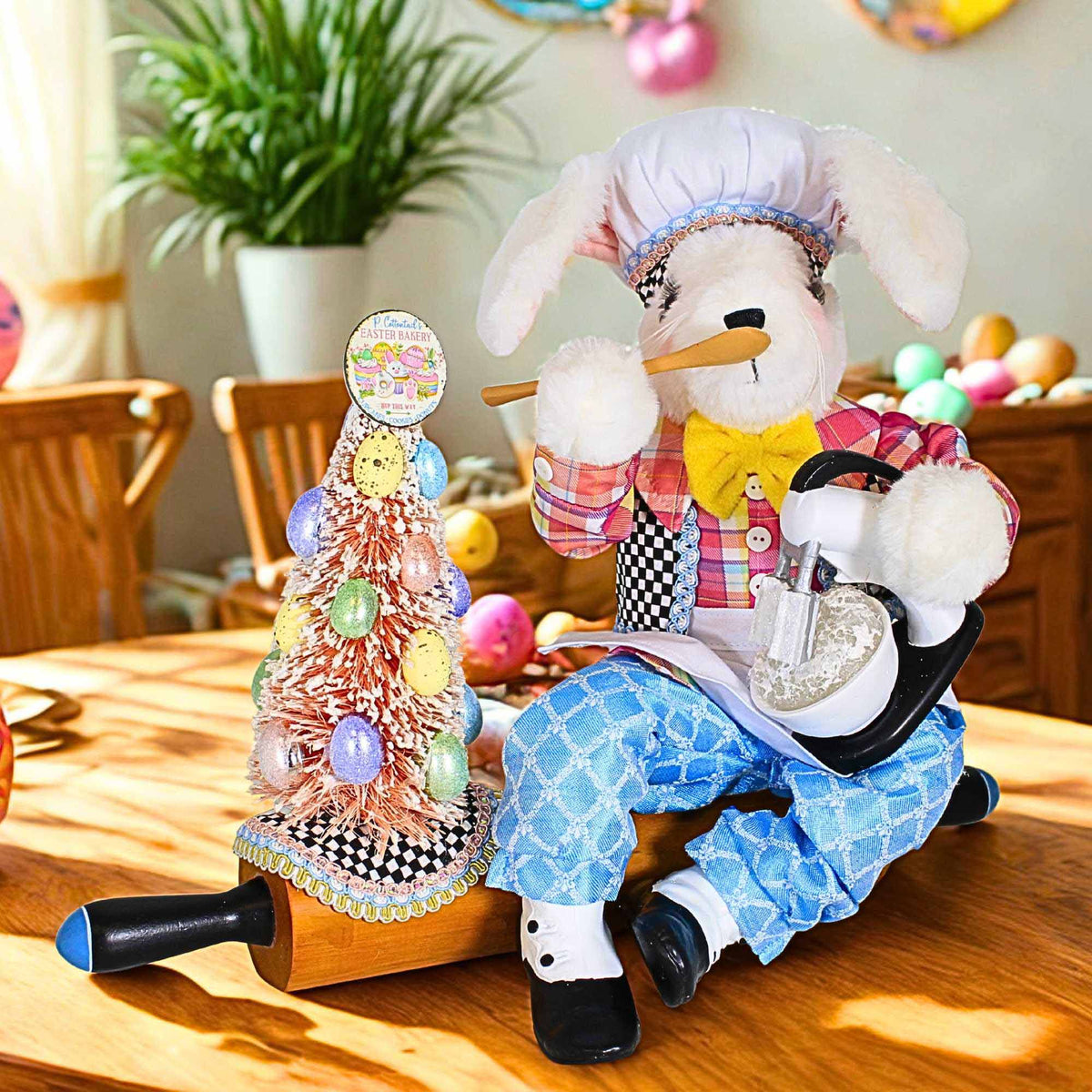 Karen Didion Kitchen Bunny On Rolling Pin - - SBKGifts.com