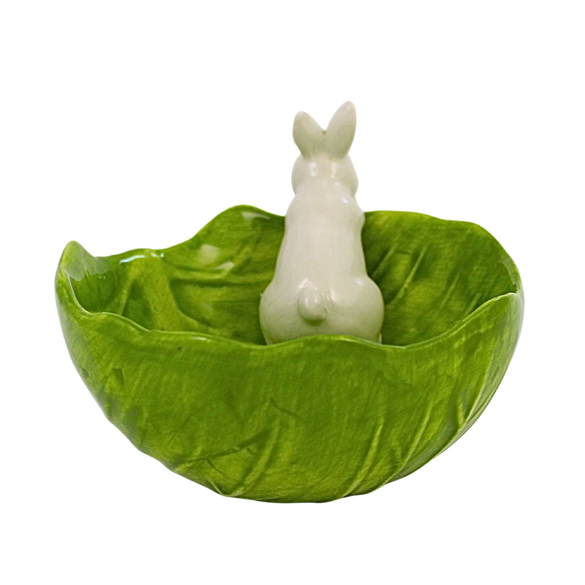 Raz Imports Cabbage Bunny Bowl - - SBKGifts.com