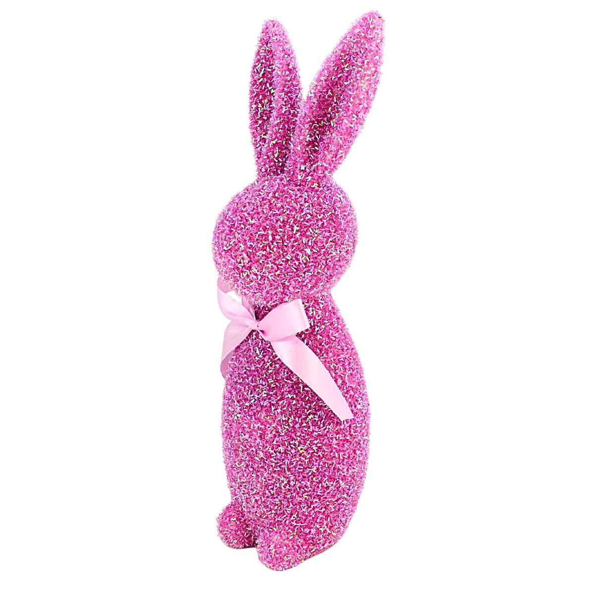 64833 Iridescent Purple Flocked Bunny 4532766