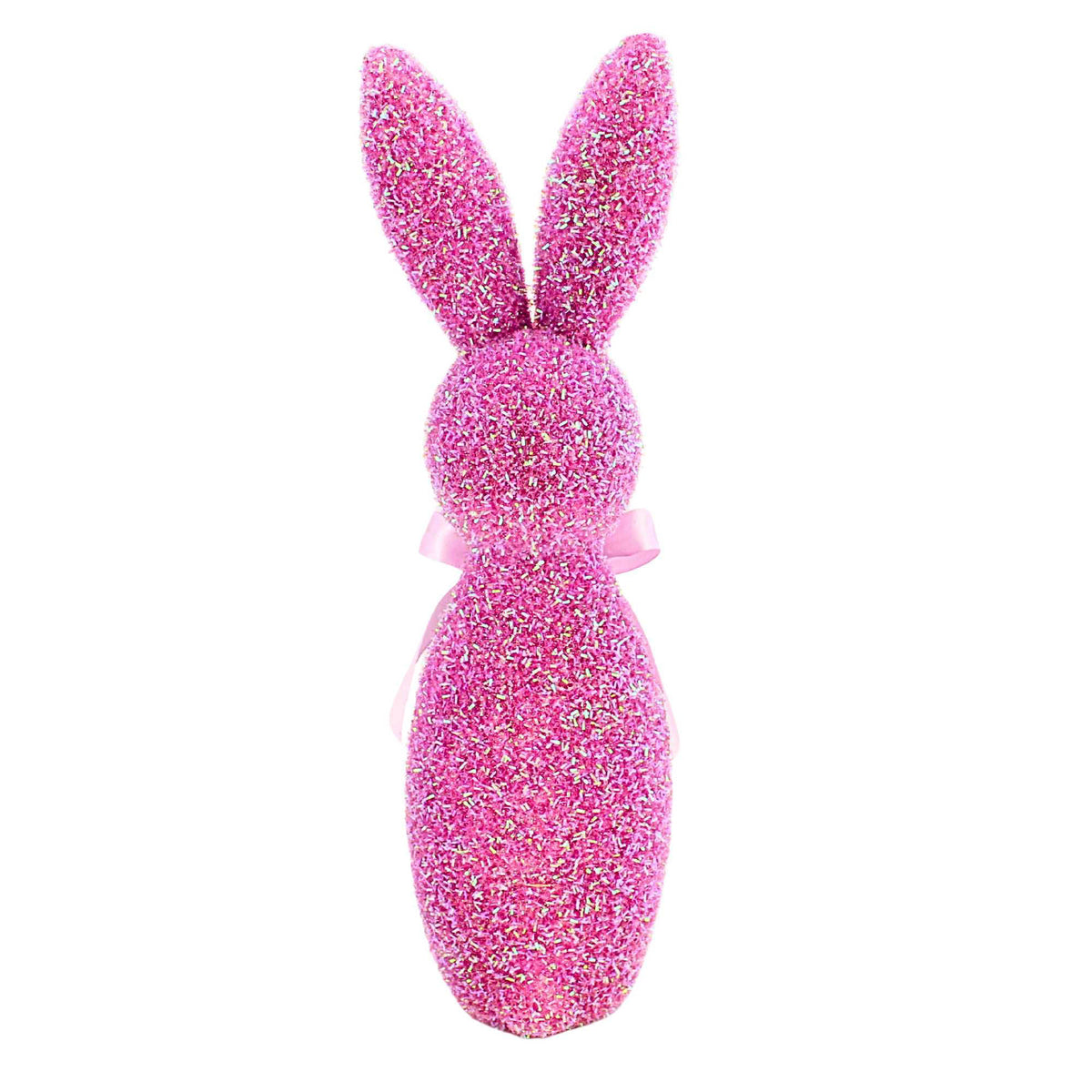 Raz Imports Iridescent Purple Flocked Bunny - - SBKGifts.com