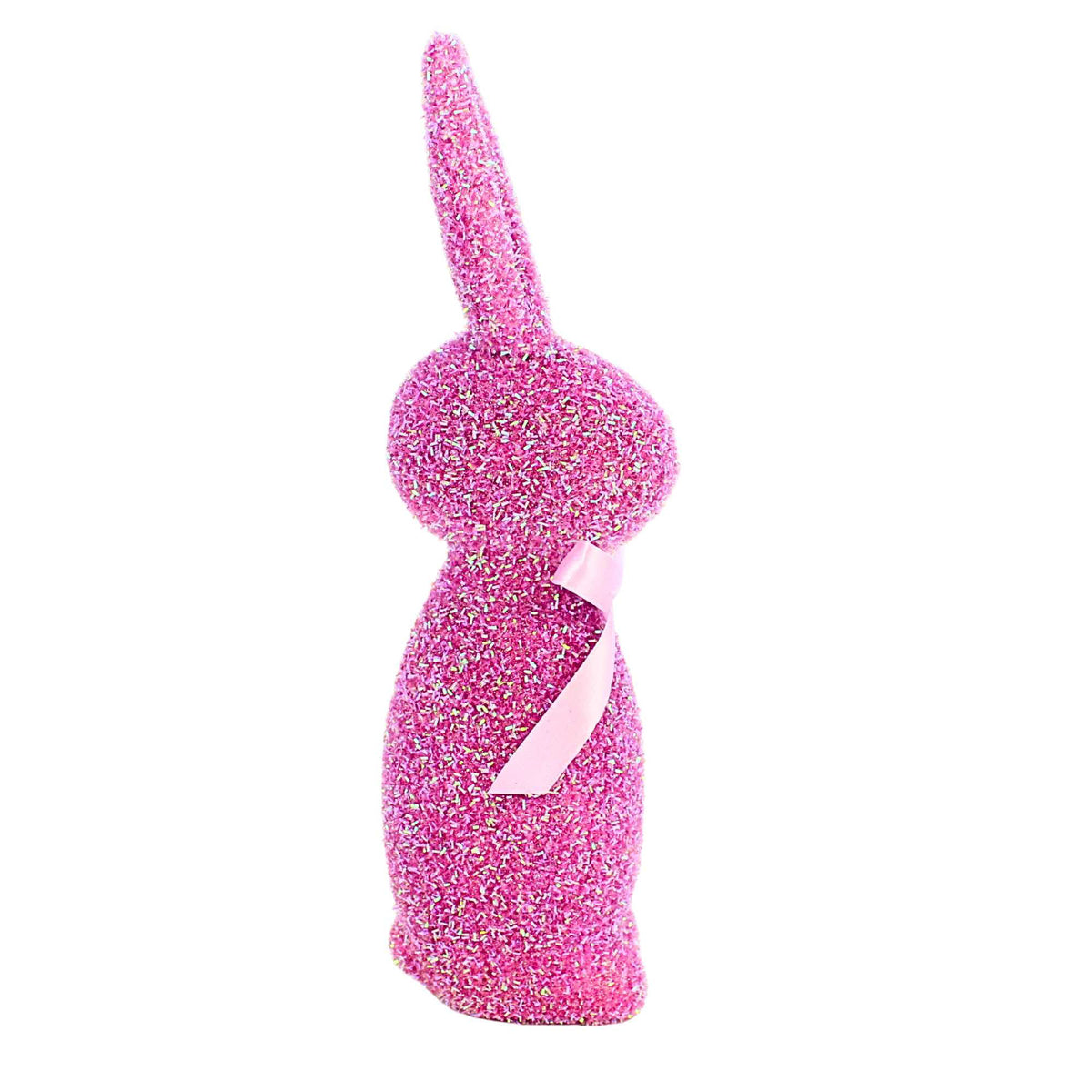 Raz Imports Iridescent Purple Flocked Bunny - - SBKGifts.com