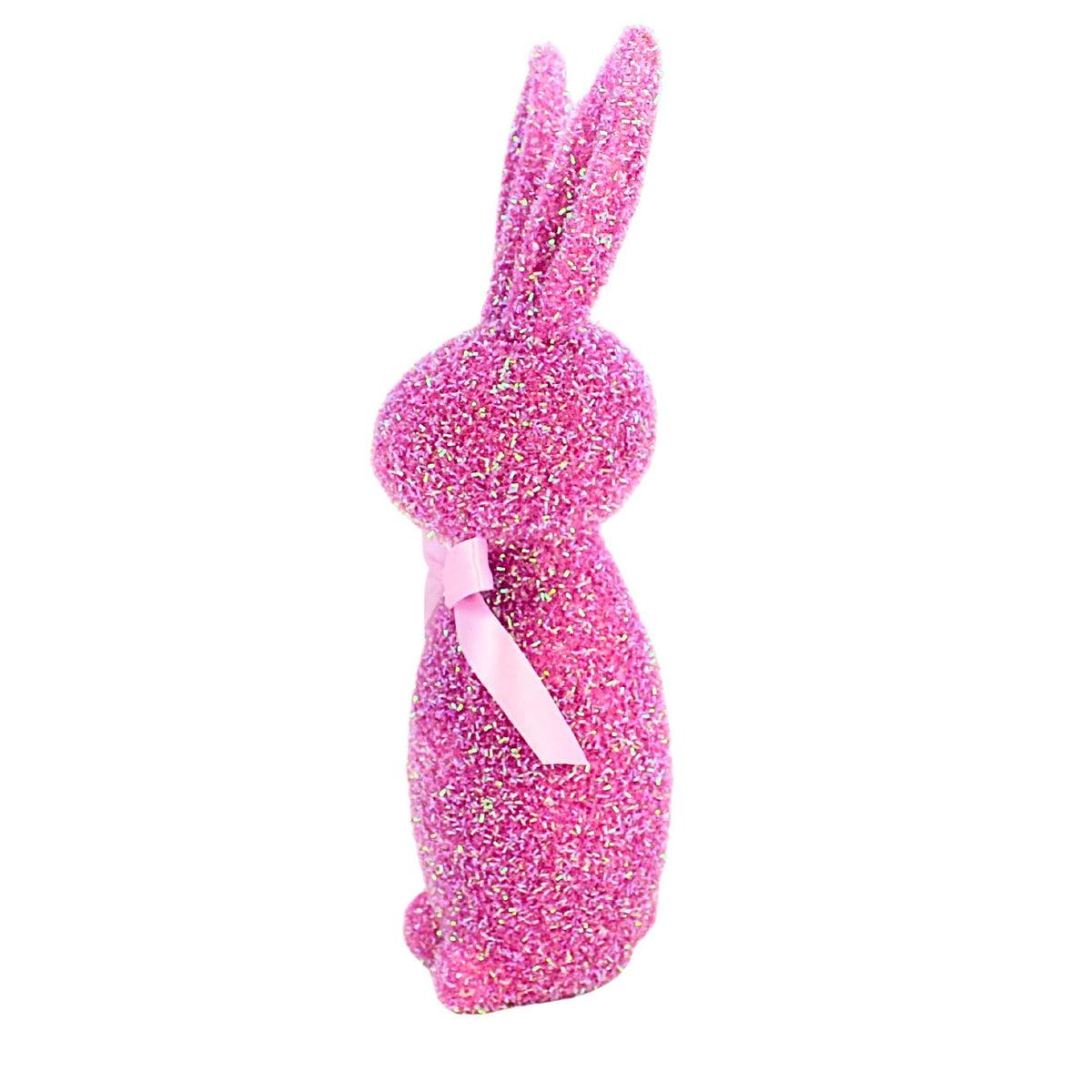 Raz Imports Iridescent Purple Flocked Bunny - - SBKGifts.com