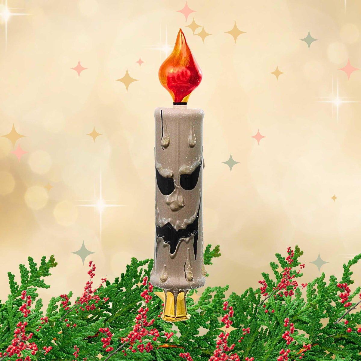 Blubom Spooky Face Candle - - SBKGifts.com