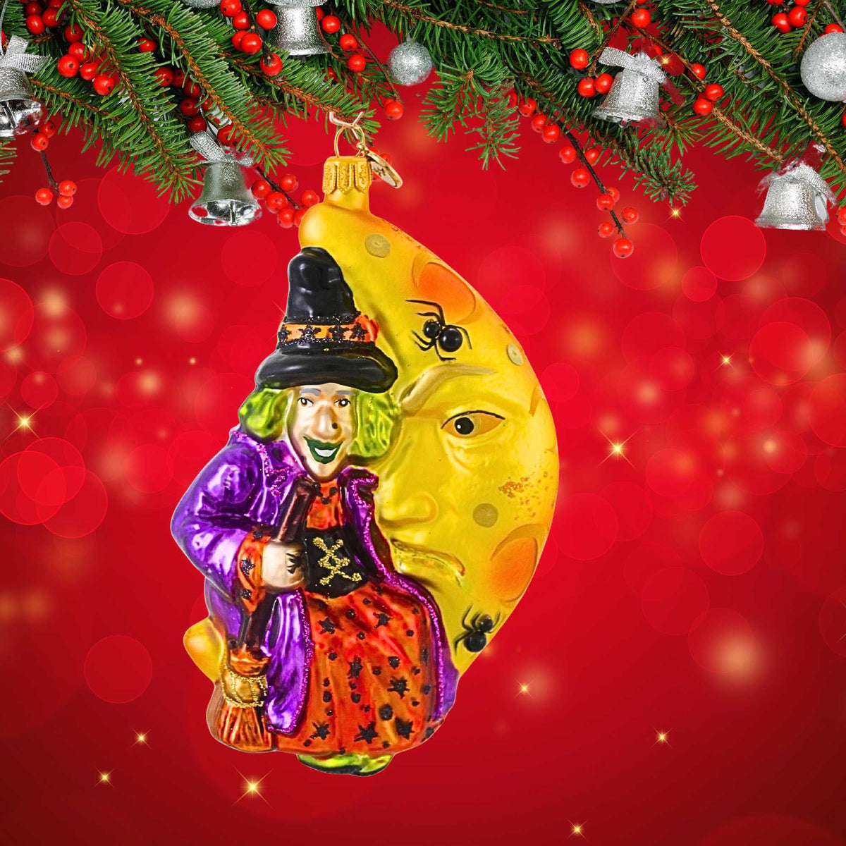 Blubom Witch On The Moon Gold - - SBKGifts.com