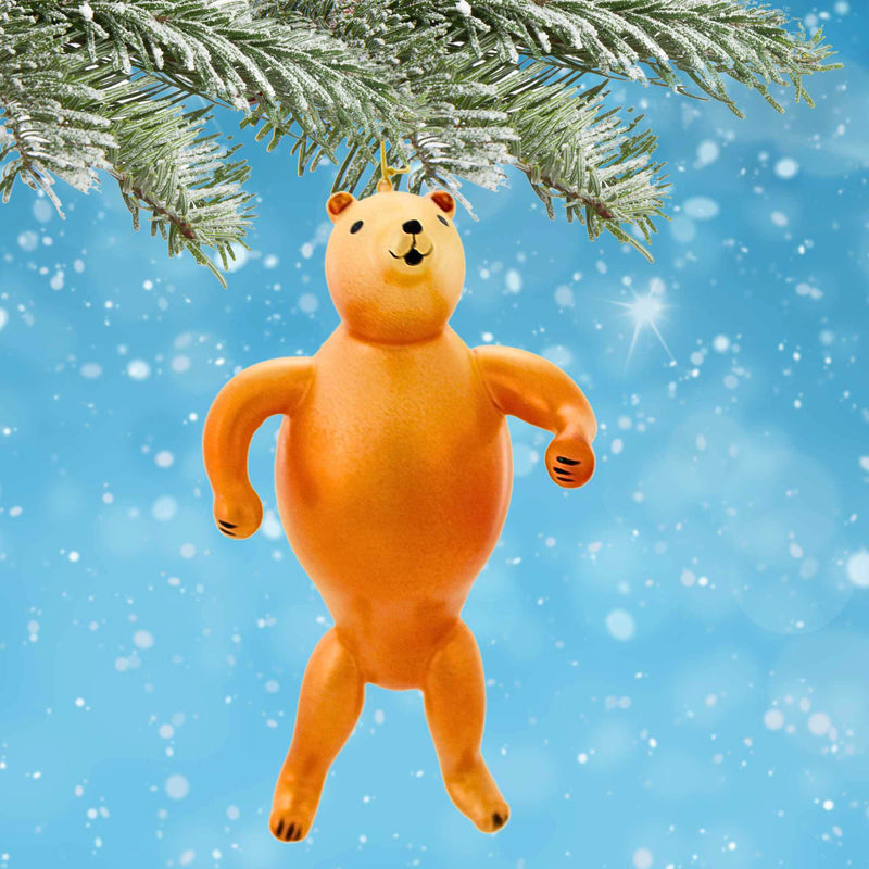De Carlini Italian Ornaments Balthazar The Dancing Bear - - SBKGifts.com