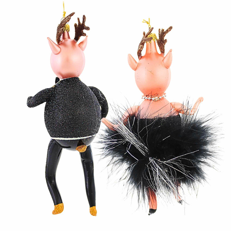 De Carlini Italian Ornaments Rudolpho & Reinetta Noelle - - SBKGifts.com