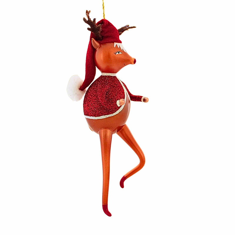 De Carlini Italian Ornaments High Kicking Ruby Rockethoof - - SBKGifts.com