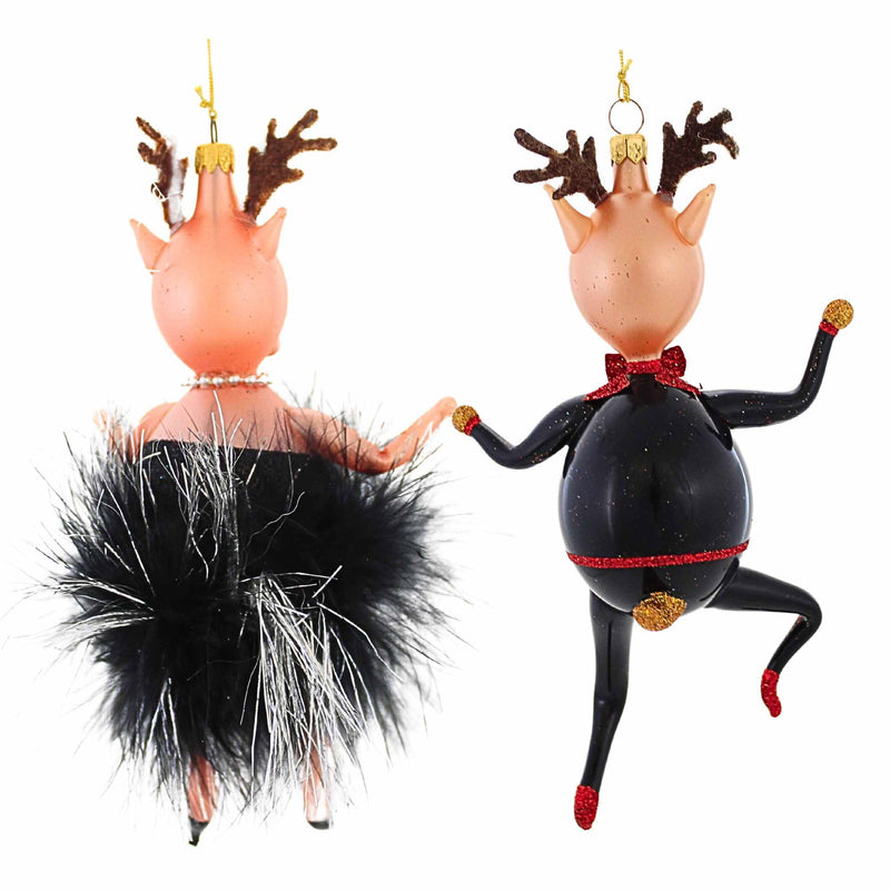 De Carlini Italian Ornaments Rudolpho & Reinetta Noelle - - SBKGifts.com