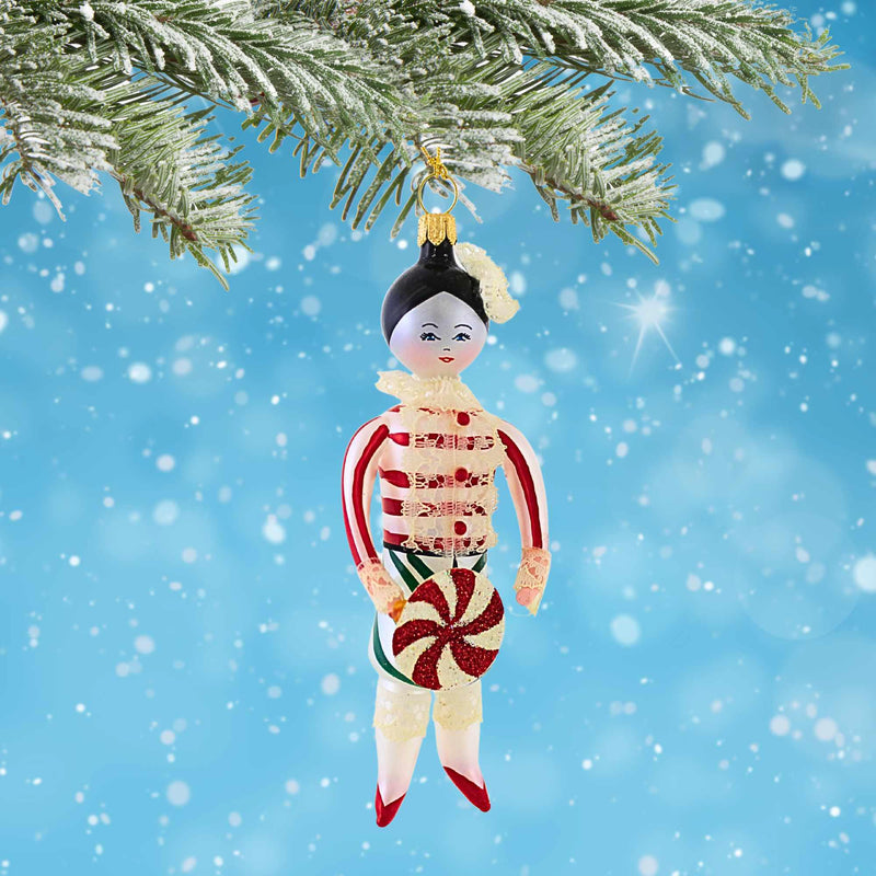 De Carlini Italian Ornaments Miss Sugar Swirl - - SBKGifts.com