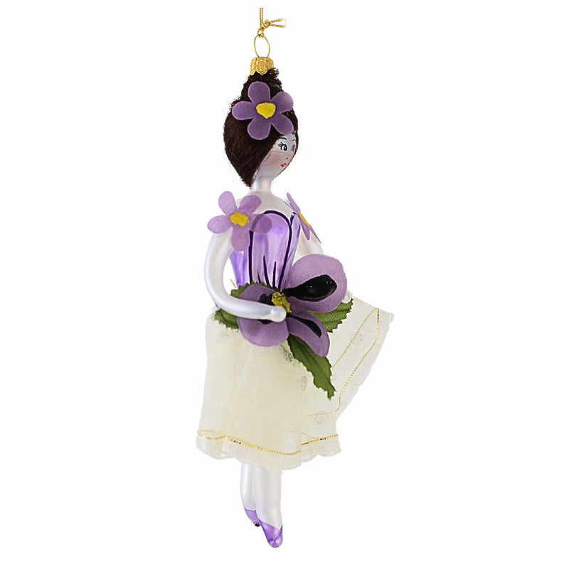 De Carlini Italian Ornaments Pansy Plinkette - - SBKGifts.com