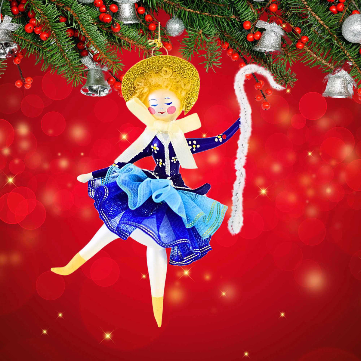 De Carlini Italian Ornaments Little Bo Peep - - SBKGifts.com