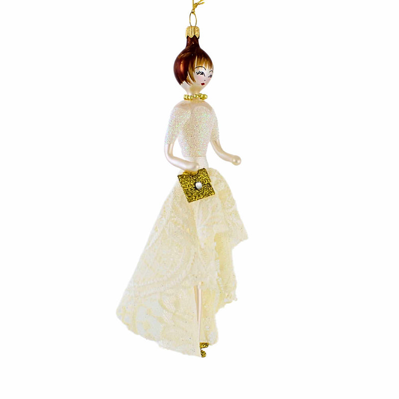 De Carlini Italian Ornaments Lace & Grace - - SBKGifts.com