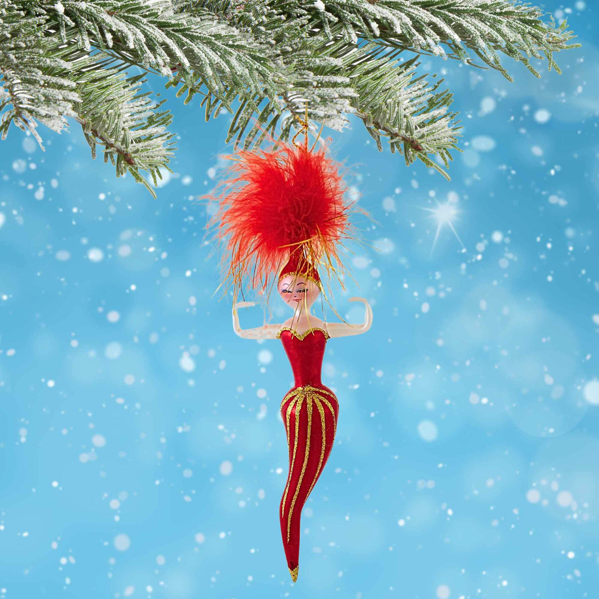 De Carlini Italian Ornaments Siren Follies - - SBKGifts.com