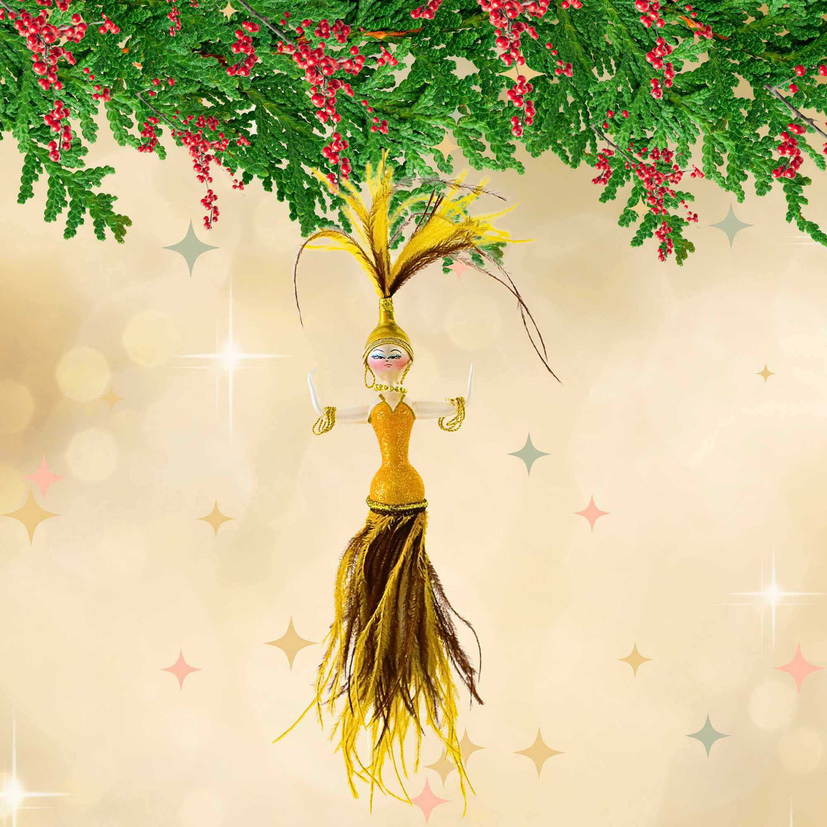 De Carlini Italian Ornaments Cararet Sanaa - - SBKGifts.com