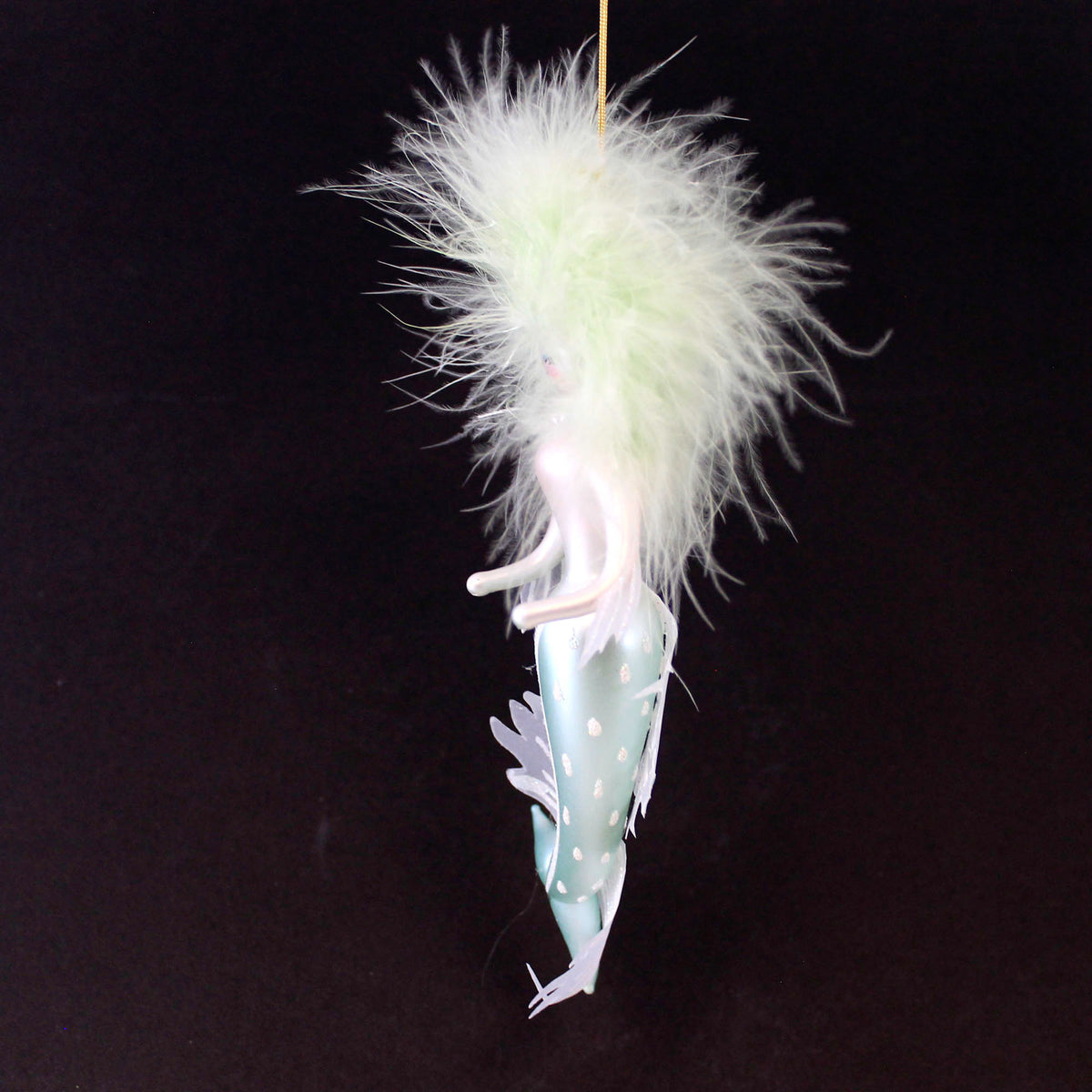 De Carlini Italian Ornaments Manna Seafoam - - SBKGifts.com
