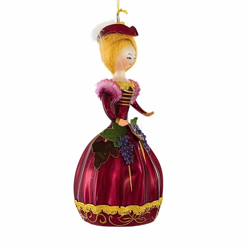 De Carlini Italian Ornaments Lady Cabernet Sauvignon - - SBKGifts.com