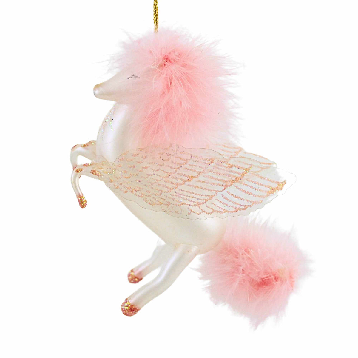 De Carlini Italian Ornaments Flutterfluff The Flying Filly - - SBKGifts.com