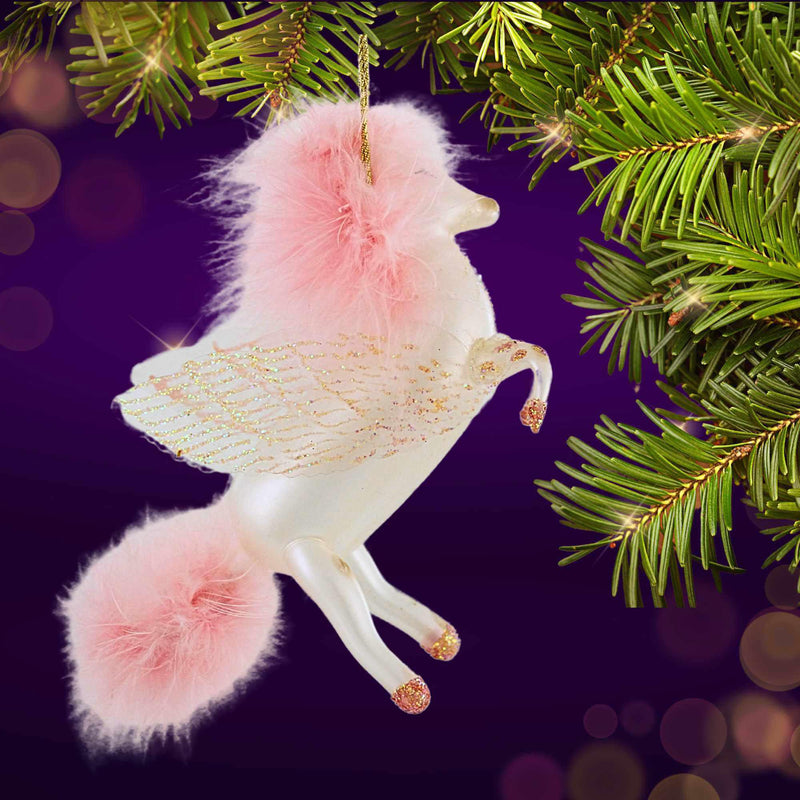 De Carlini Italian Ornaments Flutterfluff The Flying Filly - - SBKGifts.com